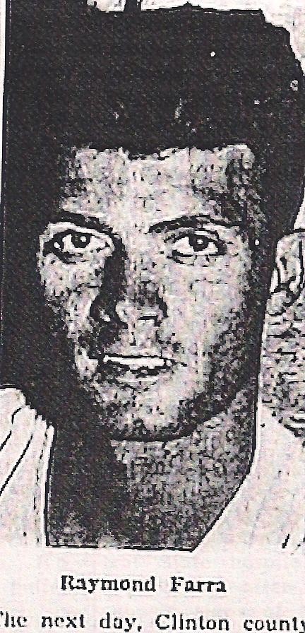 Raymond Farra escaped shortly before going on trial in 1957 for robbery and kidnapping charges here in Overton County.