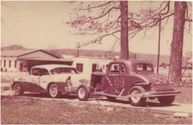 A race car belonging to Bill Reeser is shown in a photograph made in the 